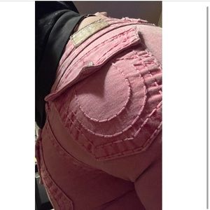 Vintage y2k True Religion Pink Jeans